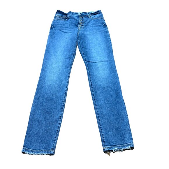 Good American Good Legs High Rise Straight Jeans Size 20 Light Wash Style GL873T - Picture 1 of 8